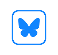 Bluesky logo on white download